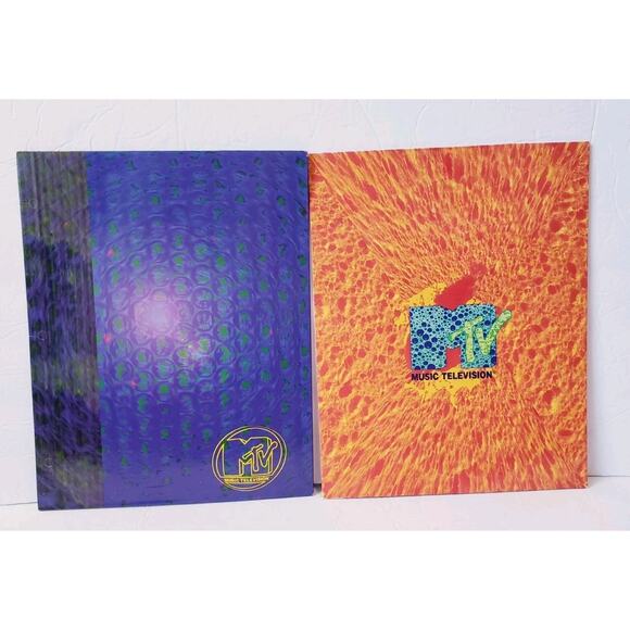 RARE Lot of 6 Vintage MTV Music Television 1998 Folders TV Retro Stuart Hall - Picture 2 of 10
